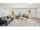 Bright living room featuring natural light, comfortable seating, and a modern decorative rug at 6953 Elati Way, Denver, CO 80221