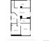 Floor plan featuring two bedrooms, a bath, sitting room, laundry, and utility room at 1469 S Lincoln St, Denver, CO 80210