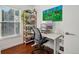 Bright home office with standing desk and large window at 2 Adams St # 1010, Denver, CO 80206