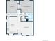 Detailed floor plan showcasing the kitchen, living room, bedrooms, and bathroom layout at 5167 Sable St, Denver, CO 80239
