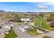 Aerial view of the property at 1055 Quartz St, with a view of the stunning South Table Mountain at 1055 Quartz St, Golden, CO 80401