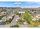 Aerial view of a home at 1055 Quartz St with a backdrop of the scenic Lookout Mountain at 1055 Quartz St, Golden, CO 80401