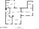 Detailed floor plan showcases the layout of the home, highlighting the placement of rooms and overall dimensions at 1055 Quartz St, Golden, CO 80401