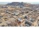 Aerial view showing the property's location in the town, near construction sites at 722 Washington Ave # 201, Golden, CO 80401