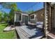Charming backyard patio with ample seating, grill, and string lights for enjoyable outdoor gatherings at 4539 E Caley Pl, Centennial, CO 80121
