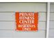 Sign indicating a private fitness center is for the exclusive use of residents at 1308 S Danube Way # 102, Aurora, CO 80017