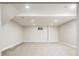 Spacious unfinished basement area with neutral carpet and bright, recessed lighting at 1757 S Van Dyke Way, Lakewood, CO 80228