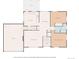 Detailed floor plan showcasing the layout of the home with kitchen, bedrooms, living room, and garage at 1757 S Van Dyke Way, Lakewood, CO 80228