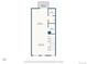 A main level floorplan featuring a balcony, bath, kitchen, utility, and living room at 3103 W 18Th Ave, Denver, CO 80204