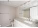 Bathroom with a granite vanity and updated faucet at 1785 Morrison Ct, Superior, CO 80027
