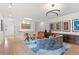 Bright loft with modern furniture and built-in cabinets at 318 Adams St, Denver, CO 80206
