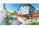 Cozy backyard with a fire pit, seating area, and privacy fence at 4826 S Ireland St, Aurora, CO 80015