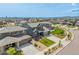 Overhead view of the house, showing the backyard with a pergola at 9350 Dunraven St, Arvada, CO 80007