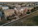 Expansive aerial view of homes showcasing the community layout and neighborhood landscaping at 1609 S Catawba Cir, Aurora, CO 80018