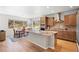 Gorgeous kitchen with granite countertops, stainless steel appliances, and an eat-in kitchen nook at 4745 Mesa Top Dr, Monument, CO 80132