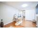 Bright bedroom with white walls, wood floors, and ample closet space, perfect for a home office setup at 1155 N Ash St # 806, Denver, CO 80220