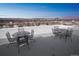 Outdoor rooftop deck area with outdoor seating and views of the surrounding cityscape at 1155 N Ash St # 806, Denver, CO 80220
