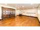 Large basement with hardwood floors and ample recreational space at 3383 Mount Royal Dr # 46, Castle Rock, CO 80104
