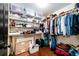 Large walk-in closet with shelving and hanging space at 3383 Mount Royal Dr # 46, Castle Rock, CO 80104