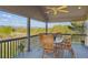 Outdoor patio with furniture and mountain view at 9531 Desert Willow Way, Highlands Ranch, CO 80129