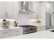Close-up of stainless steel appliances, white cabinets, and light countertops in a modern kitchen at 2426 Ames St, Edgewater, CO 80214