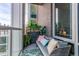 Charming balcony area with stylish seating and decor at 4200 W 17Th Ave # 508, Denver, CO 80204