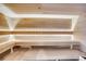 Modern sauna featuring wooden benches, walls, and ceiling with built-in lighting at 4200 W 17Th Ave # 508, Denver, CO 80204