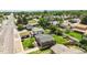 Overhead view of a house with a lush, green lawn, mature trees, and a long driveway, with easy street access at 9225 Lowell Blvd, Westminster, CO 80031
