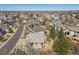 An aerial view of a neighborhood with a glimpse of the featured home at 6584 S Sedalia St, Aurora, CO 80016
