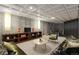 Finished basement with carpeted floors, concrete walls, exercise equipment, and stylish, comfortable seating at 6584 S Sedalia St, Aurora, CO 80016