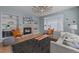 Cozy living room with fireplace, built-in bookshelves, large window, hardwood floors, and stylish decor at 13322 Meadow Park Ln, Broomfield, CO 80020