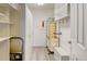 Organized storage room with shelving, cabinets, and ample space for storage solutions at 9180 E Center Ave # 9D, Denver, CO 80247
