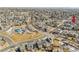 An aerial view shows this home's location within its neighborhood, and nearby neighborhood amenities at 13277 Elizabeth St, Thornton, CO 80241