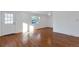 Living room with hardwood floors and front door at 950 S Leyden St, Denver, CO 80224