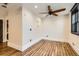 View of open living room with hardwood floors and neutral walls at 740 N Sherman St # 107, Denver, CO 80203