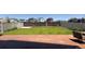 Spacious backyard with a stamped concrete patio and privacy fence, perfect for outdoor enjoyment at 21901 E 42Nd Place, Aurora, CO 80019