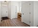 Welcoming entryway features hardwood floors and ample closet space for storage at 21901 E 42Nd Place, Aurora, CO 80019