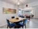 Stylish dining room showcasing a wooden table, upholstered chairs, and an open layout at 1270 Elmira St, Aurora, CO 80010