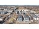 Wide aerial shot of a modern residential area showing well-maintained streets and updated townhome architecture at 1810 Irving St # 8, Denver, CO 80204