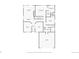 Detailed floor plan of the home showcasing the layout of the rooms on the main floor at 9860 Burberry Way, Highlands Ranch, CO 80129