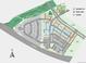 Aerial view of the community showing planned lots, green spaces, and future development areas at 14847 Arbor W Blvd, Thornton, CO 80602