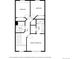 Detailed floor plan showcasing the layout of the home's third floor with bedrooms and bathrooms at 1465 Red Cliff Way, Castle Rock, CO 80109