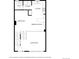 Floor plan showing the layout of the bathroom, kitchen, living room, and dining area at 1465 Red Cliff Way, Castle Rock, CO 80109