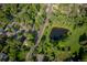 Breathtaking aerial view of the property and the surrounding lush neighborhood at 7150 S Curtice St, Littleton, CO 80120