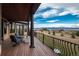 Spacious deck features outdoor seating and mountain views at 8871 Aspen Leaf Ct, Littleton, CO 80125