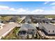 Aerial view of a well-planned neighborhood with nicely landscaped yards and modern homes at 1694 Castle Vista Way, Castle Rock, CO 80104