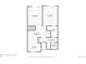 Floor plan showing bedroom, living room and kitchen at 8470 Decatur St # 89, Westminster, CO 80031