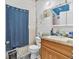 Simple bathroom with a toilet, sink, and shower stall at 740 Fulton Ave, Fort Lupton, CO 80621