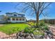 Well-maintained backyard with beautiful landscaping, green lawn, and a large tree for shade at 12408 W 83Rd Ave, Arvada, CO 80005