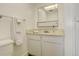 Cozy powder bath with vanity at 13015 W Ohio Ave, Lakewood, CO 80228